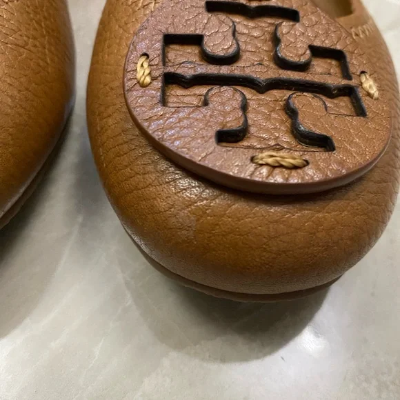 Tory Burch Tan Leather Loafers